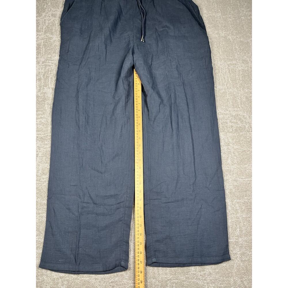 Quince 100% Organic Cotton Wide Leg Wiast Tie Pant NWT XL - Picture 7 of 8